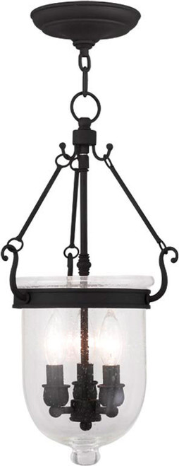 Livex 5083-04 Jefferson Black Mini Lighting Pendant