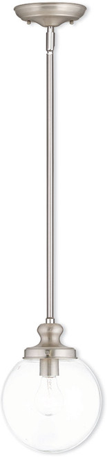 Livex 50902-91 Sheffield Modern Brushed Nickel Drop Lighting