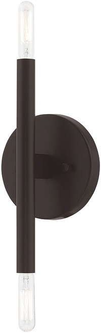 Livex 51172-07 Copenhagen Modern Bronze Wall Mounted Lamp