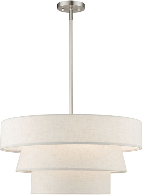 Livex 56724-91 Chandler Brushed Nickel Lighting Pendant