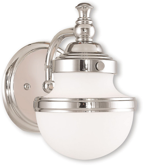 Livex 5711-05 Oldwick Polished Chrome Wall Light Sconce