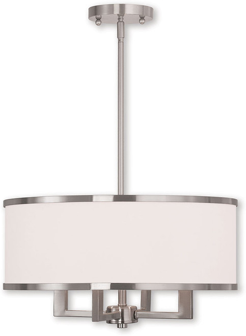 Livex 62615-91 Park Ridge Brushed Nickel Drop Ceiling Lighting