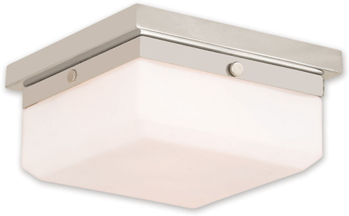 Livex 65536-35 Allure Polished Nickel ADA Ceiling Light Fixture