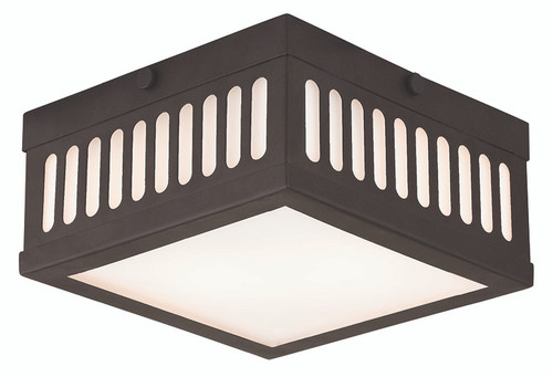 Livex 73162-07 Prentice Bronze ADA 7.5" Ceiling Light Fixture