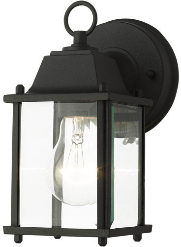 Livex 7506-14 Hamilton Traditional Textured Black Exterior Wall Lighting Fixture