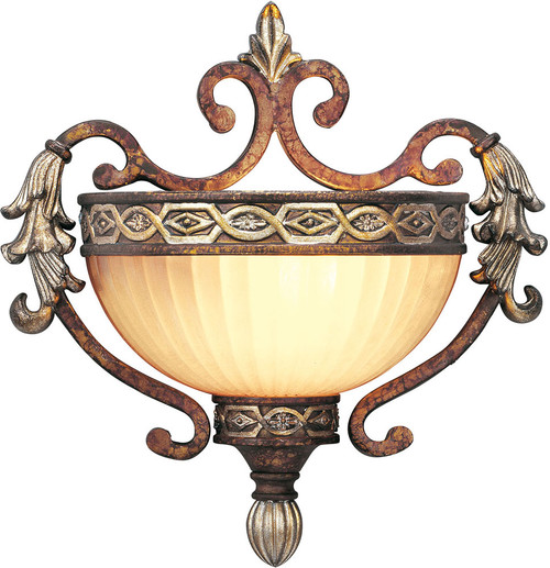 Livex 8540-64 Seville Traditional Palacial Bronze with Gilded Accents Wall Sconce Lighting