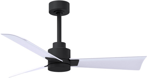 Matthews AK-BK-MWH Alessandra Contemporary Matte White Home Ceiling Fan
