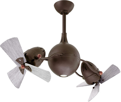 Matthews AQ-TB-WDBW Acqua Modern Textured Bronze LED 39" Ceiling Fan