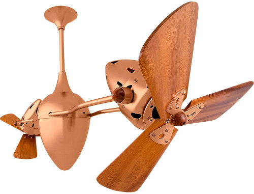 Matthews AR-BRCP-WD Ar Ruthiane Modern Brushed Copper 48" Ceiling Fan