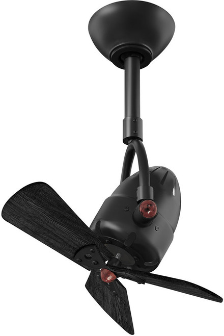 Matthews DI-BK-WDBK Diane Contemporary Matte Black Ceiling Fan