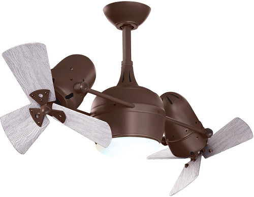 Matthews DGLK-TB-WDBW Dagny Contemporary Textured Bronze LED 38" Ceiling Fan