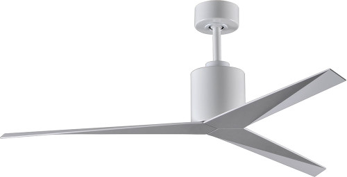 Matthews EK-WH-WH Eliza Modern Gloss White Interior/Exterior 56" Home Ceiling Fan