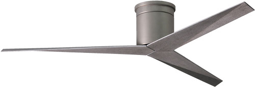 Matthews EKH-BN-BW Eliza Contemporary Brushed Nickel Interior/Exterior 56" Ceiling Fan w/ Barn Wood Blades