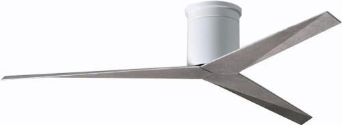 Matthews EKH-WH-BW Eliza Modern Gloss White Indoor/Outdoor 56" Home Ceiling Fan w/ Barn Wood Blades