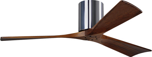 Matthews IR3H-CR-52 Irene Contemporary Polished Chrome Interior/Exterior 52" 3 Blade Hugger-style Paddle Ceiling Fan