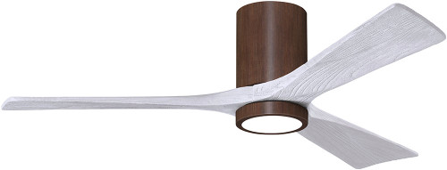 Matthews IR3HLK-WN-MWH Irene Modern Walnut Tone LED Home Ceiling Fan