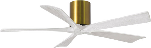 Matthews IR5H-BRBR-MWH Irene Modern Brushed Brass Home Ceiling Fan
