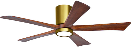 Matthews IR5HLK-BRBR-WA Irene Modern Brushed Brass LED Ceiling Fan