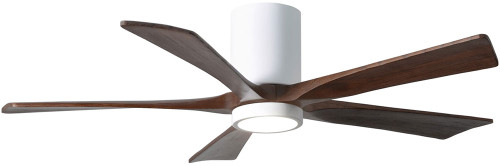 Matthews IR5HLK-WH-WA Irene Modern Gloss White LED Home Ceiling Fan