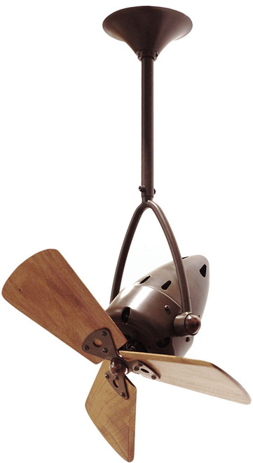Matthews JD-BZZT-WD Jarold Direcional Modern Bronzette Interior/Exterior 16" Directional Mahogany Blade Ceiling Fan