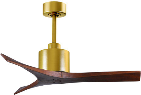 Matthews MW-BRBR-WA-42 Mollywood Modern Brushed Brass 42" Ceiling Fan