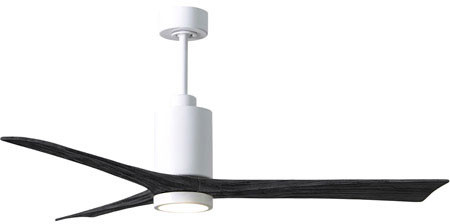 Matthews PA3-WH-BK-60 Patricia Modern White LED 60" Home Ceiling Fan