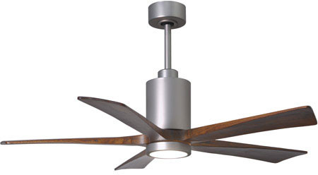 Matthews PA5-BN-WA-52 Patricia Contemporary Brushed Nickel LED 52" Home Ceiling Fan