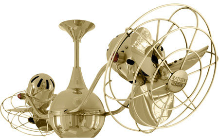 Matthews VB-PB-MTL Vent-Bettina Contemporary Polished Brass 42" Home Ceiling Fan