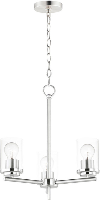 Maxim 10203CLSN Corona Contemporary Satin Nickel Mini Chandelier Light