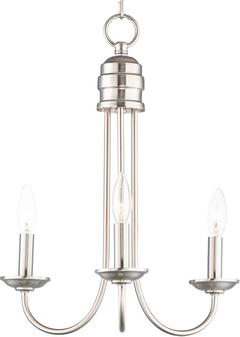 Maxim 10343SN Logan Traditional Satin Nickel Drop Ceiling Lighting