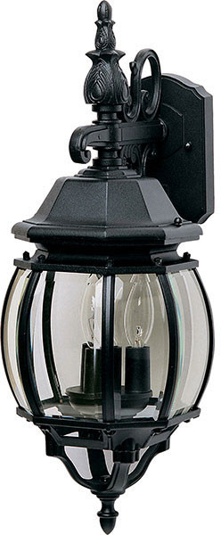 Maxim 1034BK Crown Hill Traditional Black Exterior 23" Lighting Sconce