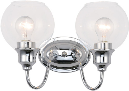 Maxim 1112CLPC Ballord Contemporary Polished Chrome 2-Light Bathroom Lighting