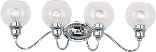 Maxim 1114CLPC Ballord Contemporary Polished Chrome 4-Light Bathroom Lighting Fixture