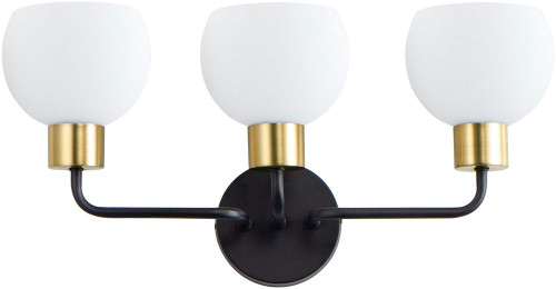 Maxim 11273SWBZSBR Coraline Contemporary Bronze Rupert 3-Light Bath Lighting Fixture