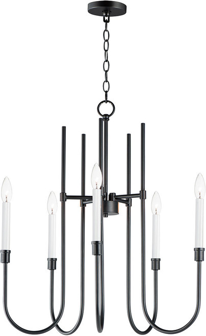 Maxim 11285BK Tux Modern Black Mini Chandelier Light
