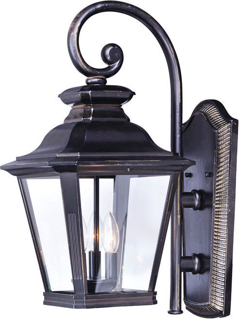 Maxim 1135CLBZ Knoxville Traditional Bronze Outdoor 9" Lamp Sconce