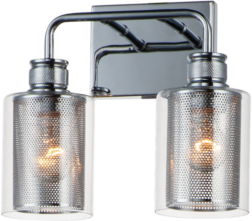 Maxim 11532CLPC Filigree Contemporary Polished Chrome 2-Light Bathroom Vanity Light
