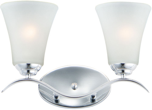 Maxim 12082FTPC Vital Traditional Polished Chrome 2-Light Bath Light Fixture
