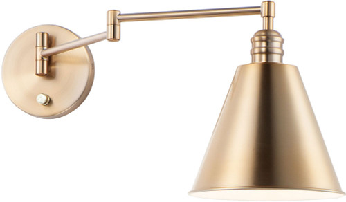 Maxim 12220HR Library Heritage Swing Arm Wall Lamp