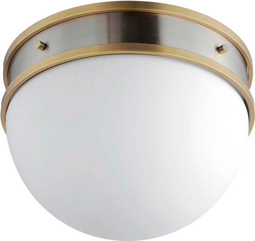 Maxim 12419SWSNSBR Duke Modern Satin Nickel / Satin Brass Flush Mount Light Fixture