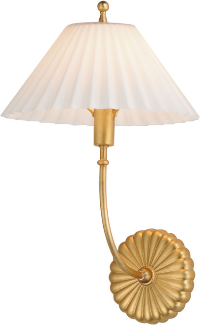 Maxim 18310SWGL Kismet Modern Gold Leaf Lamp Sconce