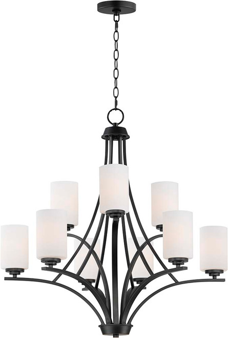 Maxim 20036SWBK Deven Black 32" Lighting Chandelier