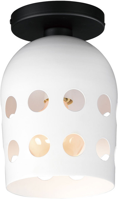 Maxim 21240WTBK Dottie Contemporary Black Flush Lighting