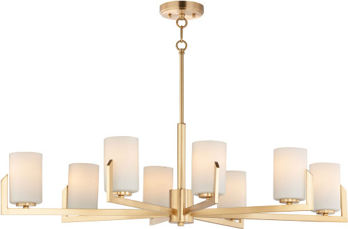 Maxim 21288SWSBR Dart Modern Satin Brass Chandelier Light