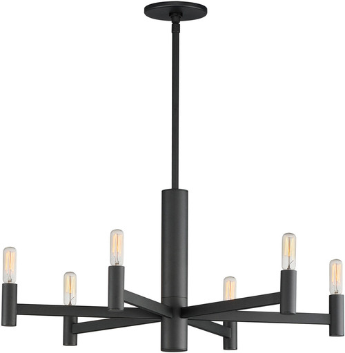 Maxim 21366BK Emana Modern Black Chandelier Lamp