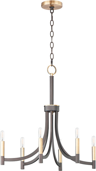 Maxim 21526BZAB Lyndon Modern Bronze / Antique Brass Chandelier Light