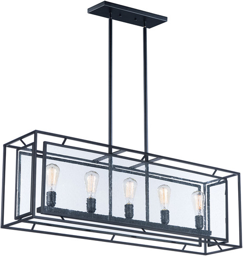 Maxim 21677CDBK Era Contemporary Black Kitchen Island Light Fixture