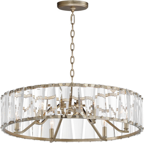 Maxim 21866BCGS Odeon Contemporary Golden Silver 27" Drum Pendant Lighting