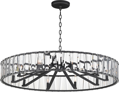 Maxim 21869BCBK Odeon Modern Black 40" Drum Pendant Lighting
