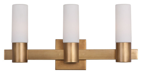 Maxim 22413SWNAB Contessa Three Light Natural Aged Brass 20.75" Wide Bathroom Light